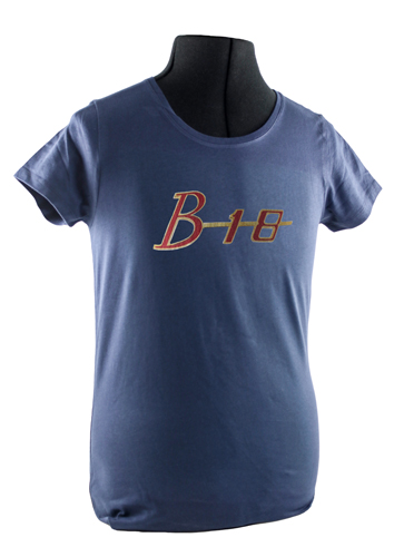 T-shirt dam blå B18 emblem i gruppen Tilbehør / T-skjorter / T-skjorter 140/164 hos Jørgenrud Bil og Deler AS (VP-TSWBL24)