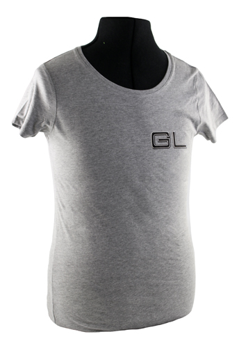 T-shirt dam grå GL emblem i gruppen Tilbehør / T-skjorter / T-skjorter 240/260 hos Jørgenrud Bil og Deler AS (VP-TSWGY16)