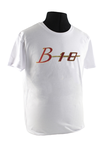 T-shirt vit B18 emblem i gruppen Tilbehør / T-skjorter / T-skjorter 140/164 hos Jørgenrud Bil og Deler AS (VP-TSWT24)