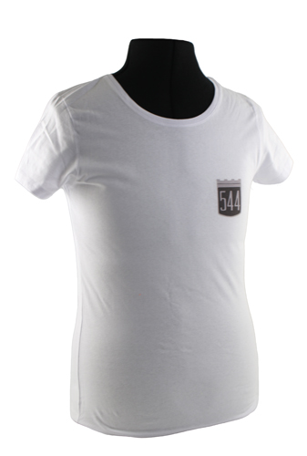 T-Shirt dam vit 544 emblem i gruppen Tilbehør / T-skjorter / T-skjorter PV/Duett hos Jørgenrud Bil og Deler AS (VP-TSWWT09)