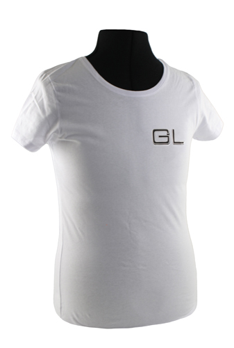 T-shirt dam vit GL emblem i gruppen Tilbehør / T-skjorter / T-skjorter 240/260 hos Jørgenrud Bil og Deler AS (VP-TSWWT16)
