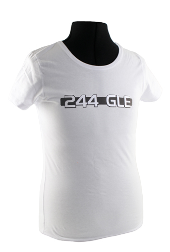 T-shirt dam vit 244 GLE emblem i gruppen Tilbehør / T-shirts / T-shirts 240/260 hos Jørgenrud Bil og Deler AS (VP-TSWWT17)