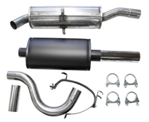 Avgassystem 700/760/940 2,5" Turbo 85-