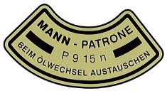 Dekal Oljefilter B4B "Mann"