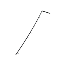 Prydnadslist instrumentbräda 700 svart