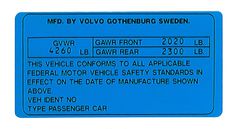 Dekal kaross 164 1975