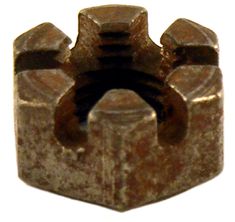 Kronmutter M10-1,0x8,8 styrstag