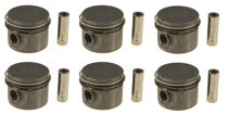 Kolvsats (6 st) med ringar B30 74- 0,015"