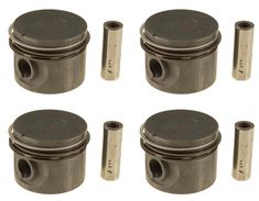 Kolvsats (4 st) med ringar B19/B20 1974- 0,015"