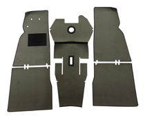 Mattsats Duett 210 grå textil