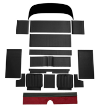 Klädsel Baksätessats P1800 1963 svart