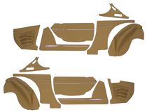 Panelsats 1800E beige/brun