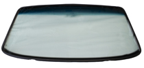 Vindruta 240 91- grön/blå överkant