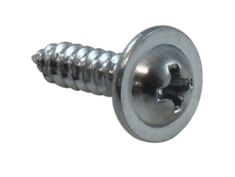 Skruv #8 x 5/8" rund bricka, Phillips krysspår