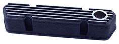 Ventilkåpa B18/B20 aluminium, svart Wrinkle lack