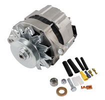 Generator 12V växelström inbyggt relä 55A