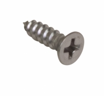 Skruv 8-15 x 5/8"  Krysspår Krom Försänkt