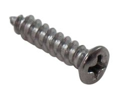 Skruv 8-15 x 3/4" kromad