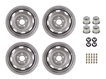 Fälgsats 5,5" PV/Duett/AZ/P18 dekaler/kåpor/muttrar