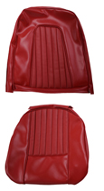 Klädsel Framsäte P1800 61-62 röd (vinyl)