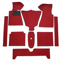 Mattsats 140 -71 med rattväxel. Röd textil