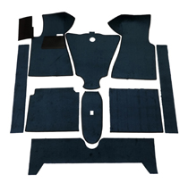 Mattsats 140 -71 blå textil