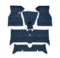 Mattsats 140 1972 blå textil