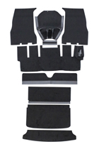 Mattsats 1800S 64-69 svart textil Hst