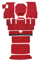 Mattsats 1800S 64-69 röd textil