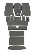 Mattsats 1800S 64-69 mörkgrå textil Hst