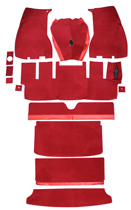 Mattsats 1800E -71 röd textil Hst