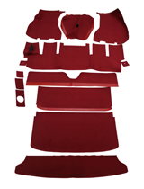 Mattsats 1800E -71 röd textil