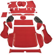 Mattsats 1800ES röd textil