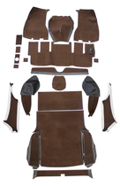 Mattsats 1800ES brun/svart textil HST
