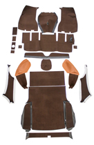 Mattsats 1800ES brun/brun textil HST