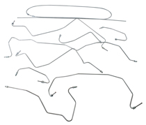 Bromsrörssats Amazon sen 65 m.servo VST Spicer