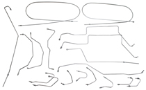 Bromsrörssats Amazon 69-70 VST