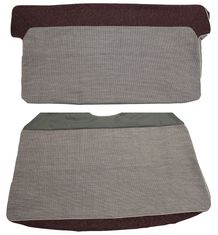 Klädsel Baksäte 444K-L 56-57 röd/grå