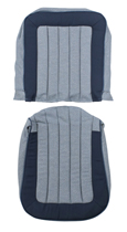 Klädsel Framsäte 444KS 56-57 Grå/blå pipstoppning