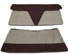 Klädsel Baksäte 444LS 57-58 röd/gråbeige