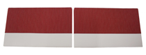 Dörrpaneler 445 56-57 röd/grå