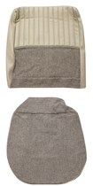 Klädsel Framsäte Amazon 4d 59-60 grå/beige  Med fällbeslag