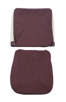 Klädsel framsäte 445 58-60 röd/beige/svart