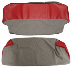 Klädsel Baksäte Duett 58-60 röd/grå
