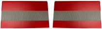Dörrpaneler 445/210 58-62 röd/grå