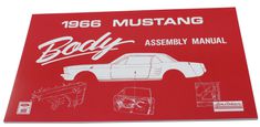 Verkstadsbok Karosseri Mustang 1966