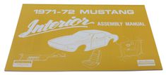 Verkstadsbok Inredning Mustang 71-72