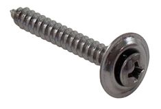 Skruv Med Bricka 8 x 1-1/4" #6 Skalle