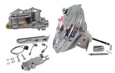 Bromsservo 67-72 GM kromad, m H-cylinder/Ventil