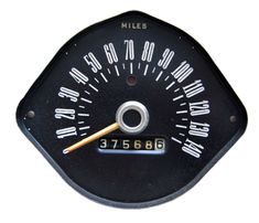 Hastighetsmätare 65-66 (Miles skala) Rund